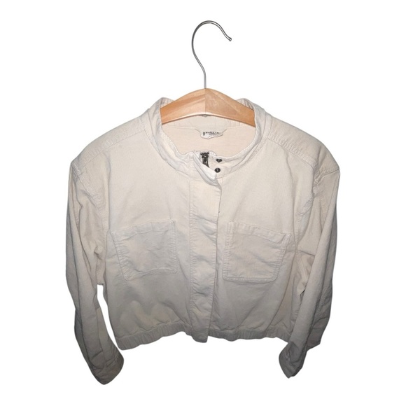 PACT Women's Modern Corduroy Bomber Jacket in Sandshell Beige Size XXL - Picture 2 of 9